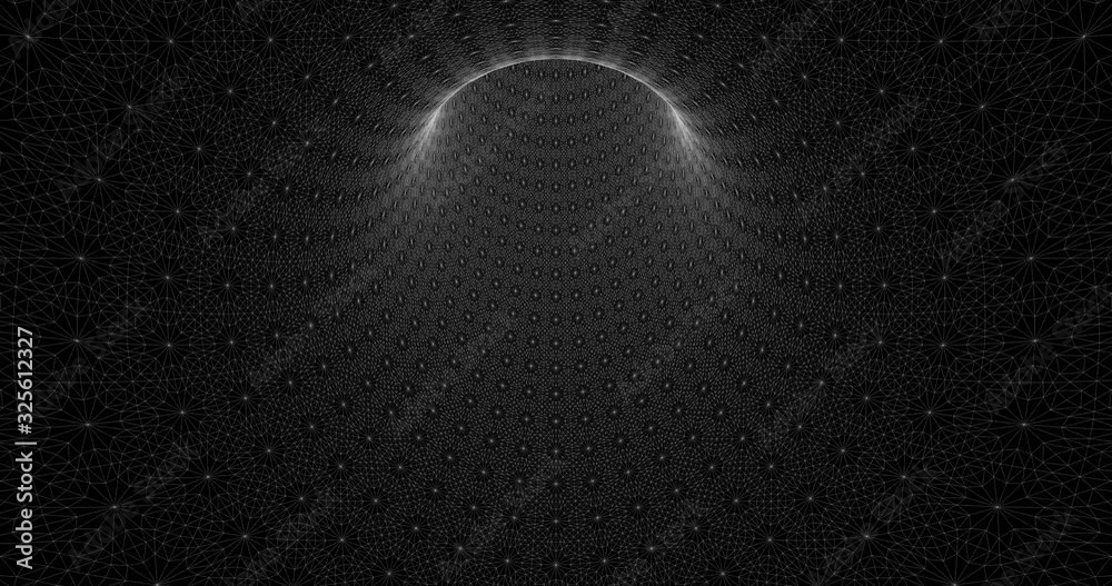 Wellen und Linien, karierte und gitterförmige Animation in 3D