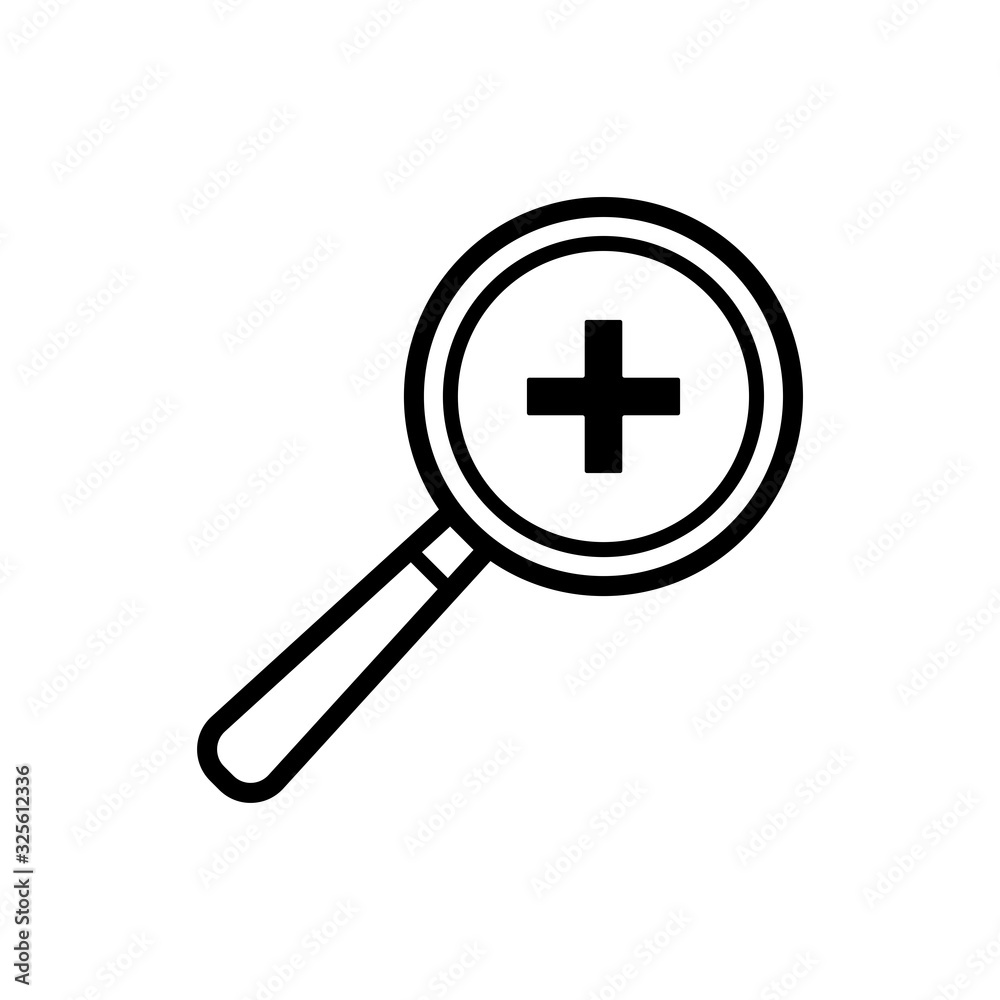 magnify - magnifying glass icon vector design template magnify - magnifying glass icon vector design template