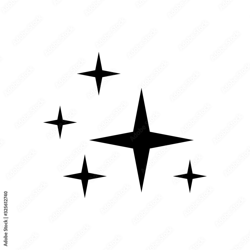 sparkle - north star icon vector design template sparkle - north star icon vector design template