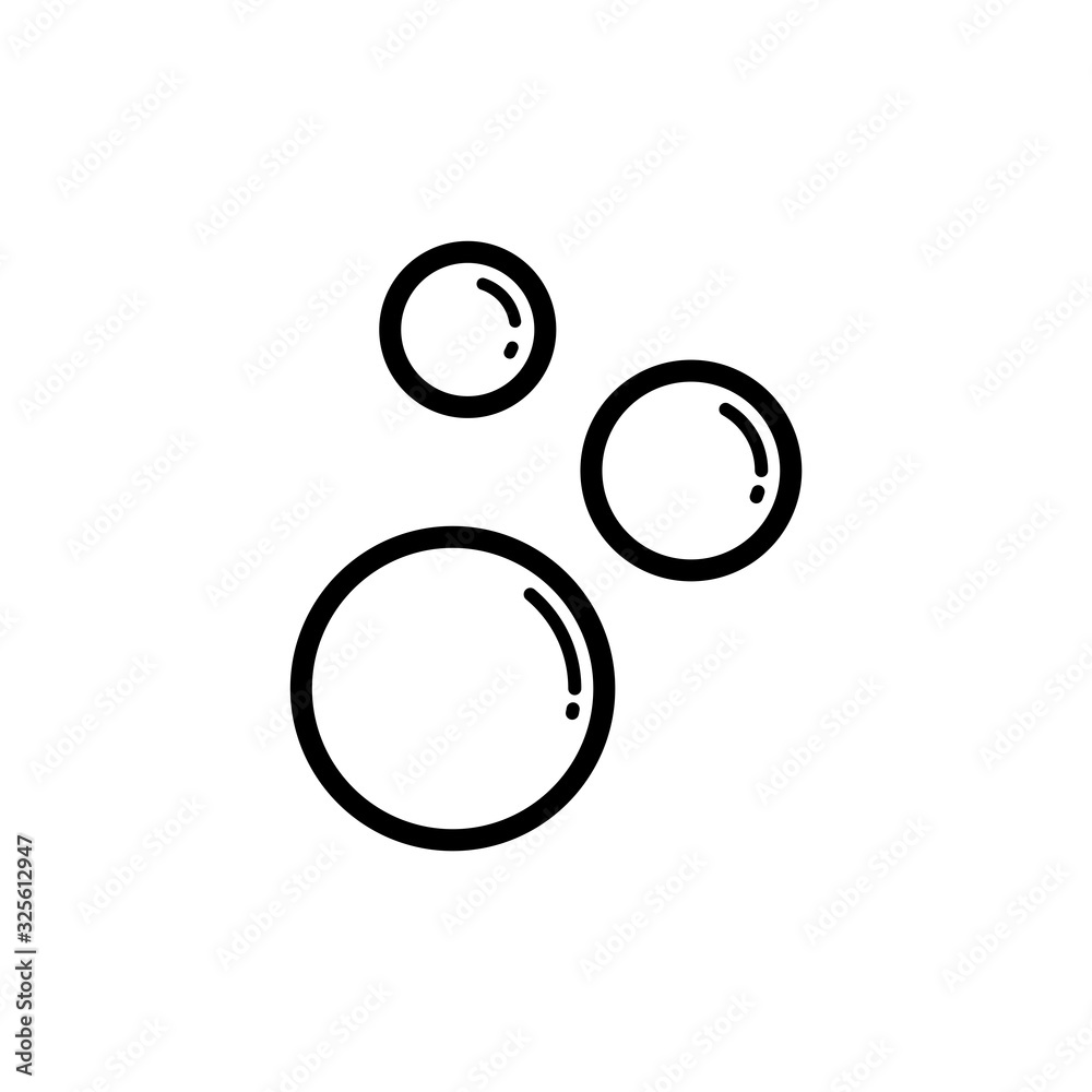 soap bubble - foam icon vector design template soap bubble - foam icon vector design template