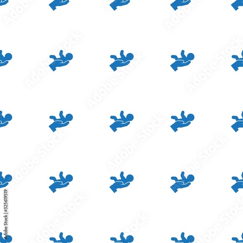 babysitting service icon pattern seamless isolated on white background. Editable filled babysitting service icon. babysitting service icon pattern for web and mobile.