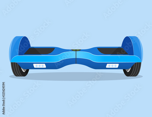 Hover board Two-wheel electric self-balancing scooter, hoverboard, personal transporter Illustration Vector