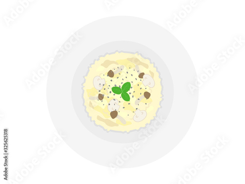 チーズリゾットのイラスト