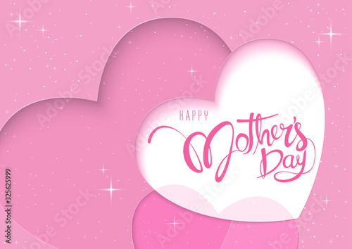 Pink Greeting Card Happy Mo...