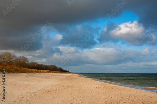 On the island of Usedom  Baltic Sea  in winter.