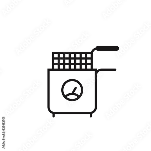 Deep Fryer icon. Vector