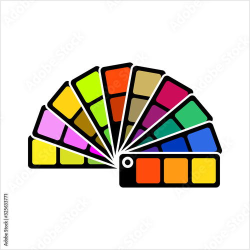 Color Sample Fan Card Icon
