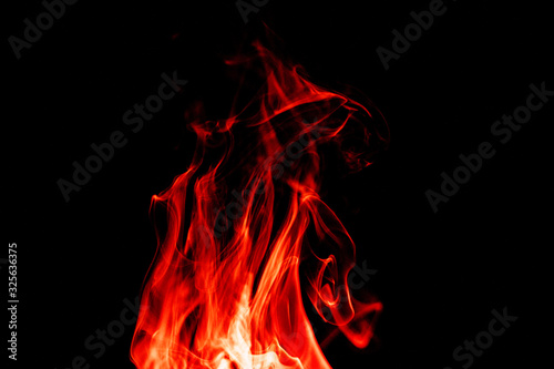 Red smoke/fire/incense background © GARETH