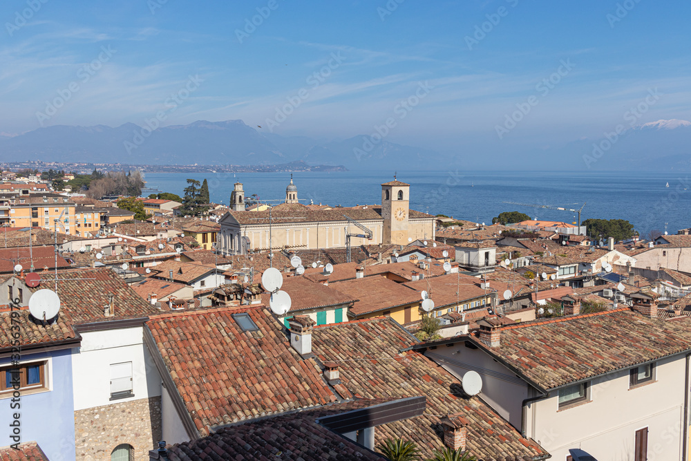 Desenzano del Garda: Aerial view of the city of Desenzano del Garda (Brescia)