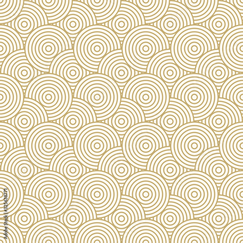 Background pattern seamless circle abstract wave background stripe gold luxury color and line. Geometric line vector. Luxury create background design.