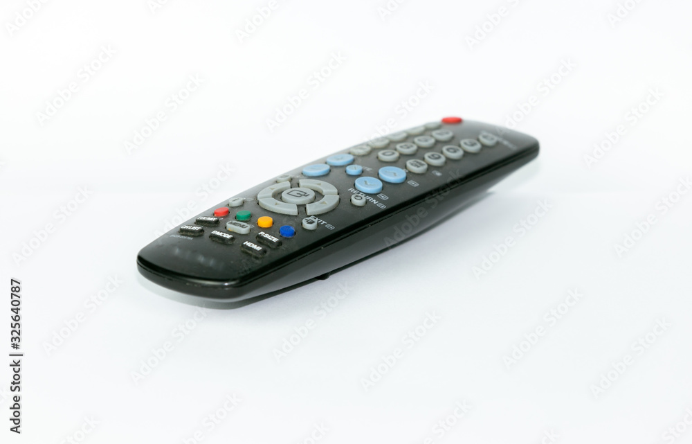 remote control hold up isolated on white background remote control hold up isolated on white background