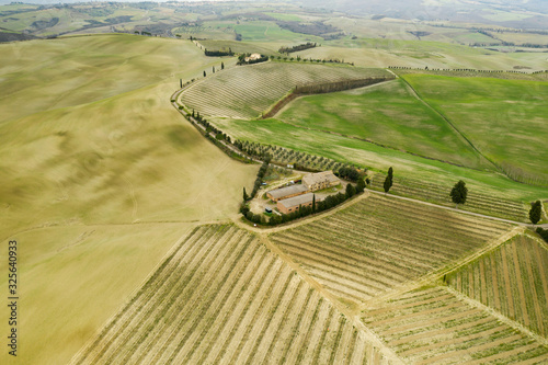 Famous farmsteads in Tuscany, Italy