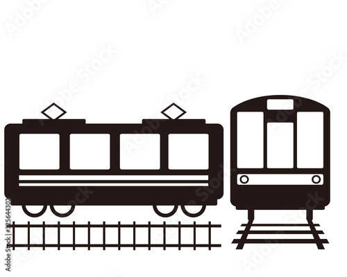 電車　列車　鉄道　アイコン　