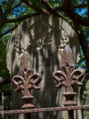 Tombstones at Symonds Cemetry Graveyard Auckland New Zealand