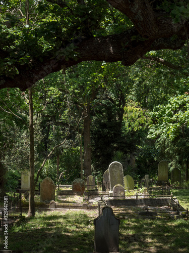 Tombstones at Symonds Cemetry Graveyard Auckland New Zealand photo