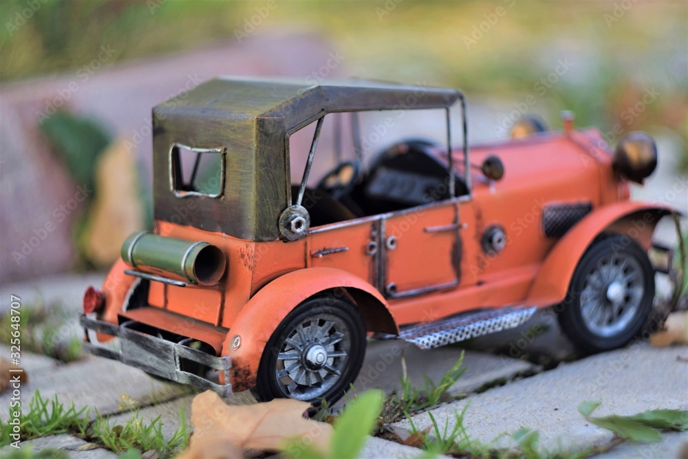 Obraz premium toy car on the road