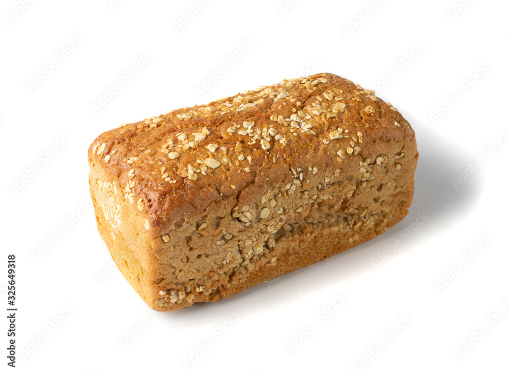 Homemade Traditional Bread Isolated on White Background Homemade Traditional Bread Isolated on White Background