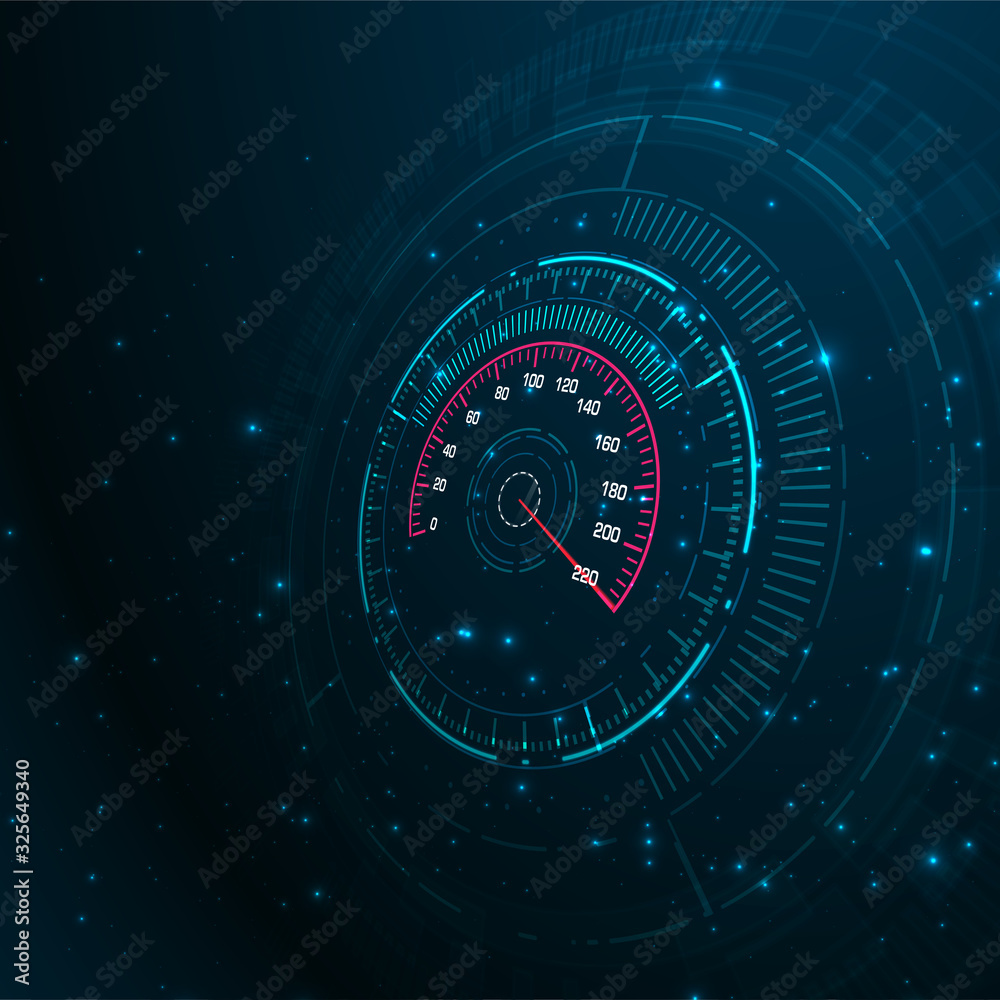 Speed motion background with speedometer car Speed motion background with speedometer car