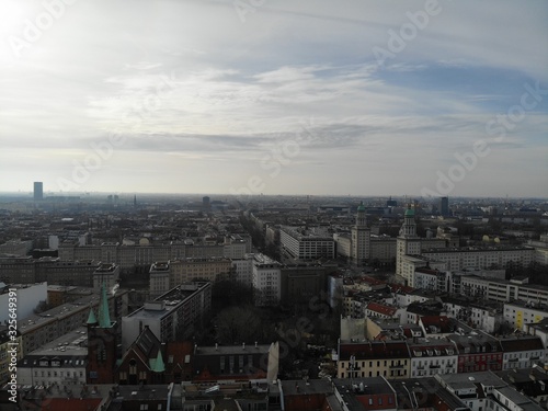 Aerial view of Berlin Friedrichshain