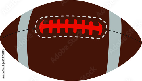 vector illustration of american football