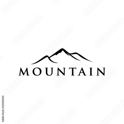 Creative Mountain Summit Logo Vector, Classic Adventure Badge and Symbol for Hiking, Tourism, and Outdoor Travel
