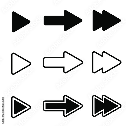  arrows vector collection black. Different black Arrows icons,vector set. Abstract elements for business infographic.