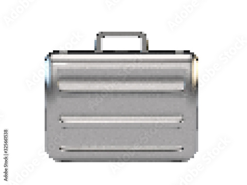 Pixelated Suitcase. Pixel A...