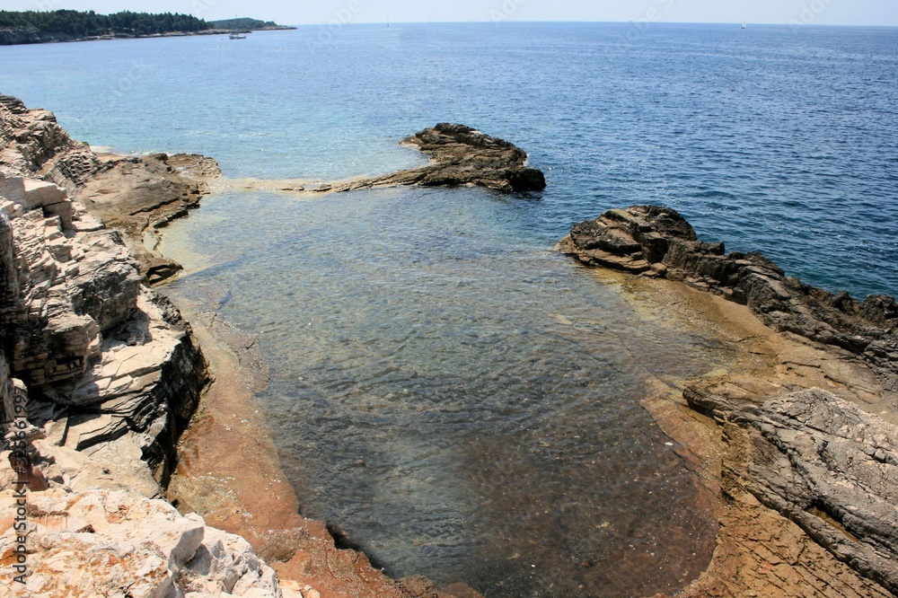 lovely place to swim in Punta near Pula, Croatia