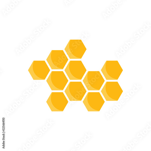 Honeycomb Background. Vector Illustration of Geometric Hexagons Background