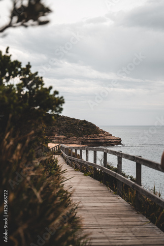 The boardwalk pathway leading to Bullimah Beach in Bouddi National Park.