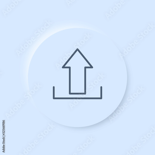 Neumorphism App Icon - Upload