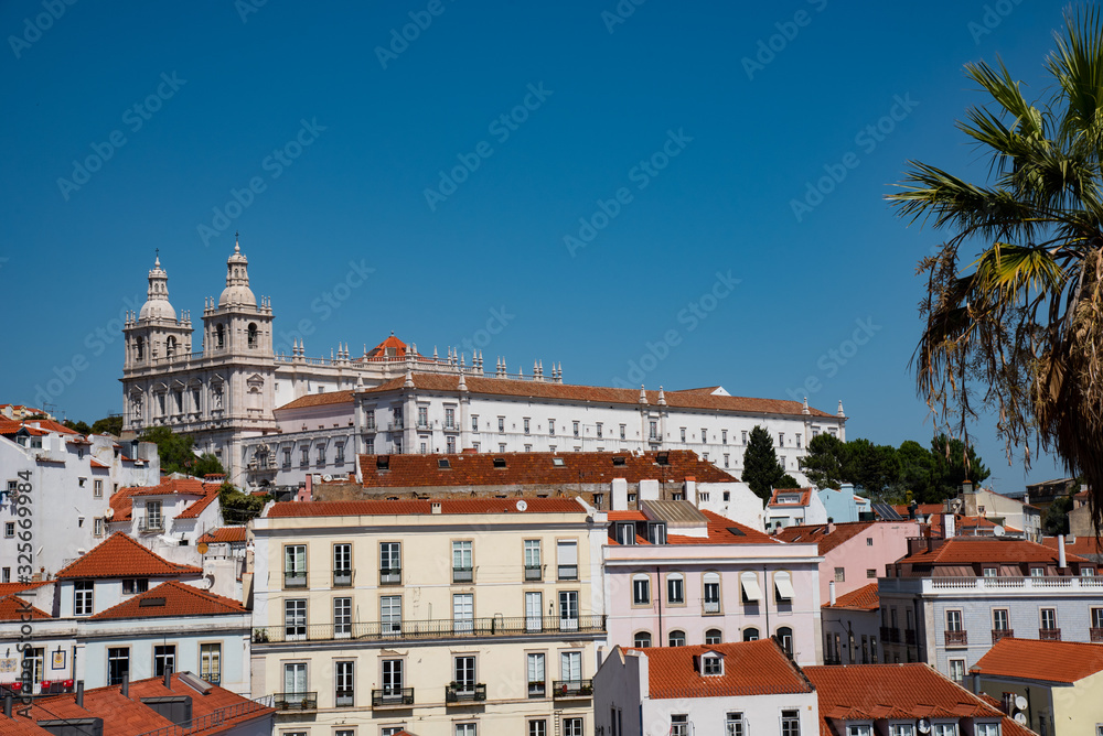 panorama of lisbon portugal photo