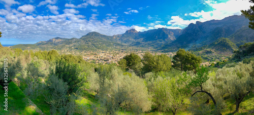 Overview of Soller  Mallorca
