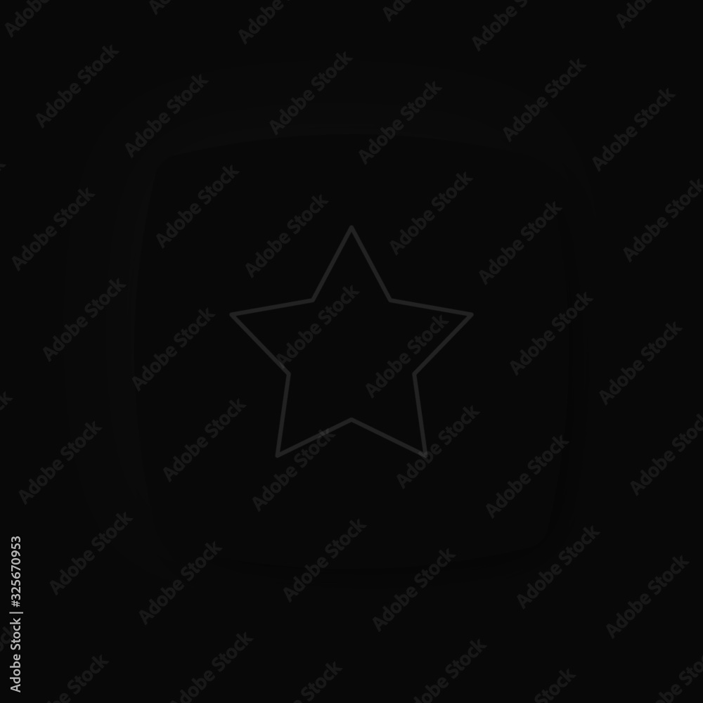 Soft UI Neumorphism App Icon Dark Mode Black - Stern Favorit Soft UI Neumorphism App Icon Dark Mode Black - Stern Favorit