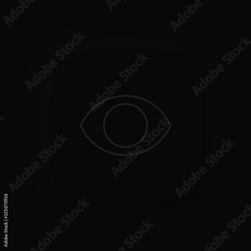 Soft UI Neumorphism App Icon Dark Mode Black - Auge Sichtbar