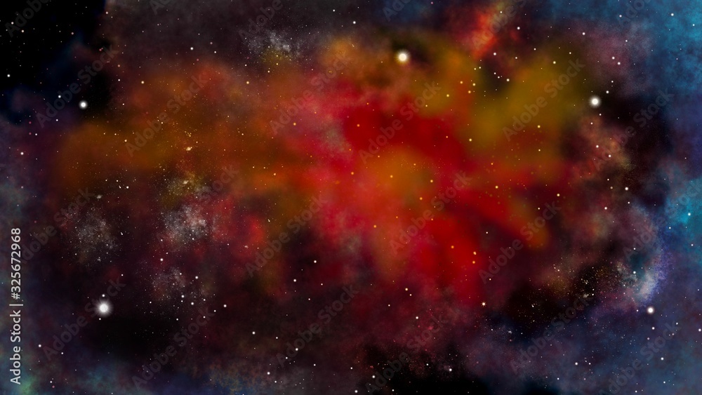 Space nebula 2-24