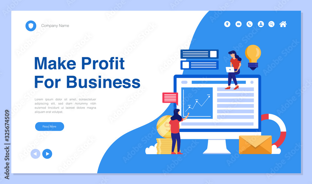 Web page design with business or finance concept for website and mobile website development. Creative Website template design vector illustration. Easy to use and customize. Web page design with business or finance concept for website and mobile website development. Creative Website template design vector illustration. Easy to use and customize.