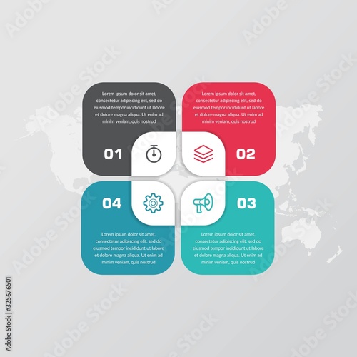 Abstract Infographic Element for Business Strategy photo