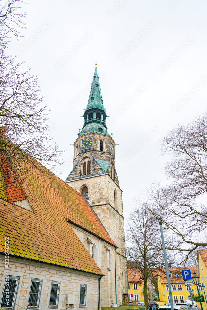 HANNOVER, GERMANY-March 13, 2018: cross Church in Hanover, Germany.