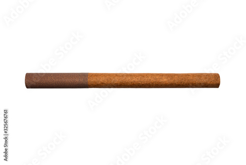 Bilde på lerret Cigarillo isolated on the white background