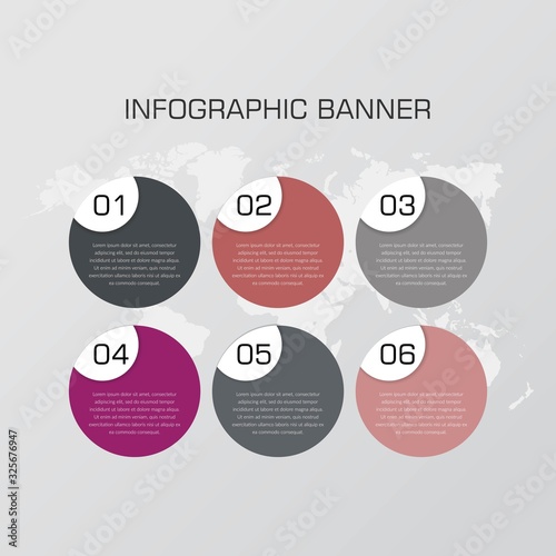 Abstract Infographic Element Design vector