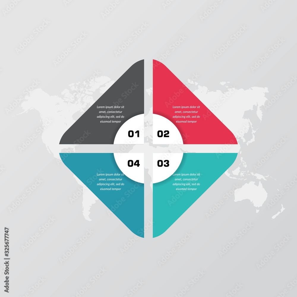 Abstract Infographic Element for Business Strategy