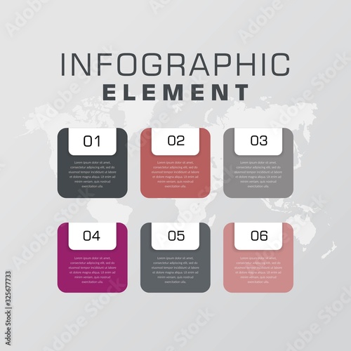 Abstract Infographic Element Design vector photo