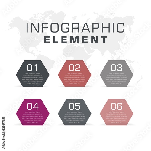 Abstract Infographic Element Design vector photo