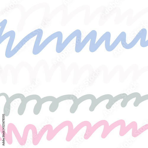 Modern abstract background for your design. Pink and blue colors. Brush strokes