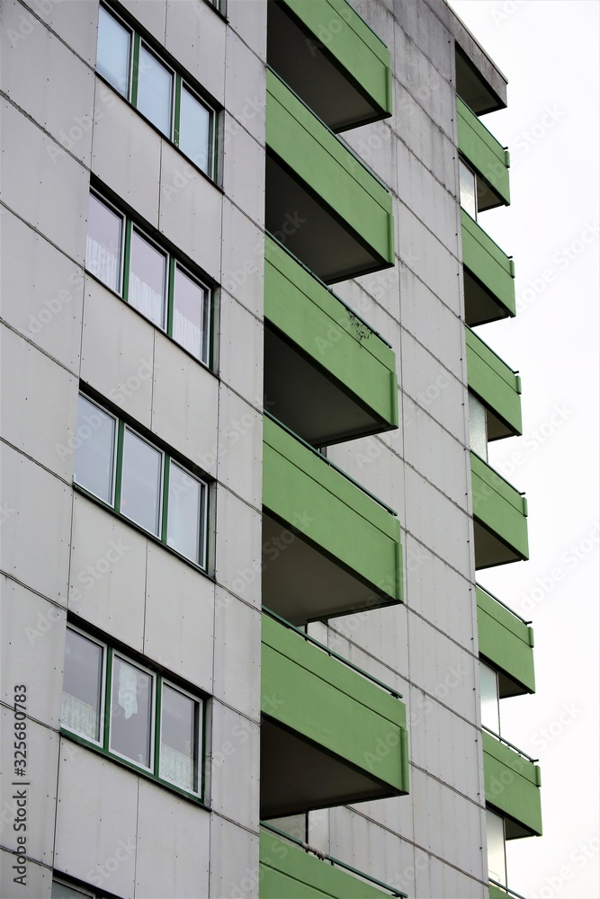 facade of modern building facade of modern building