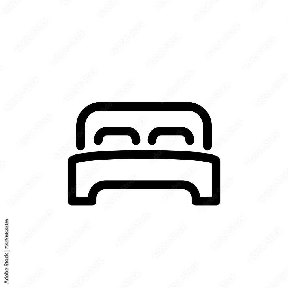 Vector illustration, bed icon design