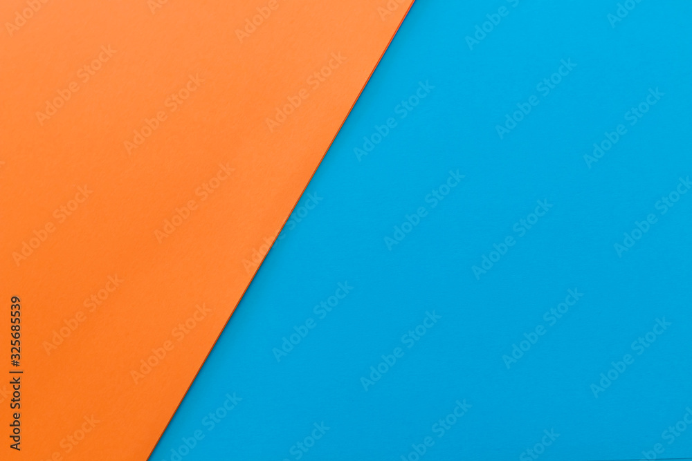 New Minimal Flat design. Colorful new Paper modern background. Bright colors for fresh and modern graphics. Abstract background with linear geometric composition for social network banner. Two colors