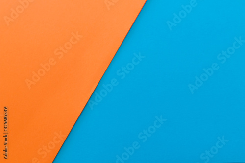 New Minimal Flat design. Colorful new Paper modern background. Bright colors for fresh and modern graphics. Abstract background with linear geometric composition for social network banner. Two colors