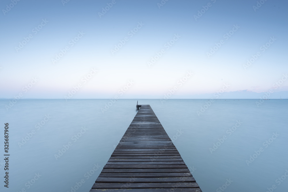 Fototapeta premium Jetty at Lake Garda